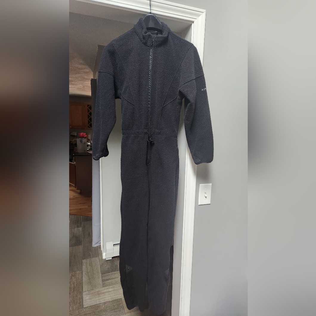 Vintage Roffe Ski Winter Snow Layer One Piece Full Zip Fleece Suit Womens Sz 6